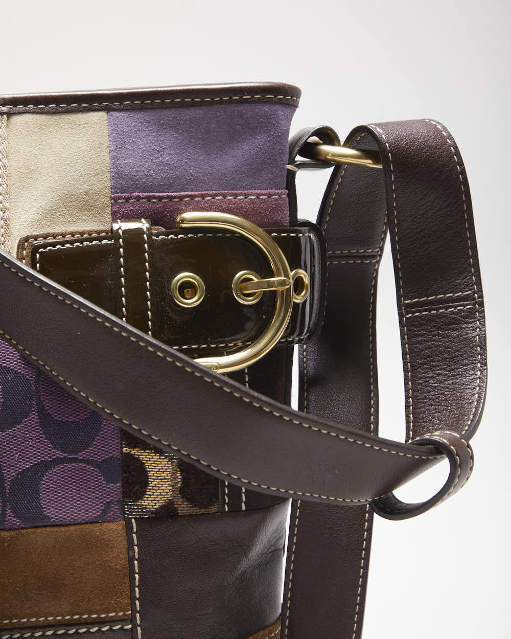 Vintage Y2k 00s Coach Patchwork Handbag