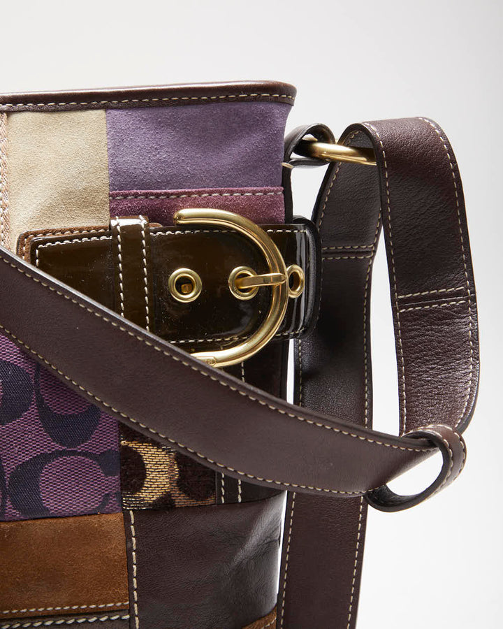 Vintage Y2k 00s Coach Patchwork Handbag