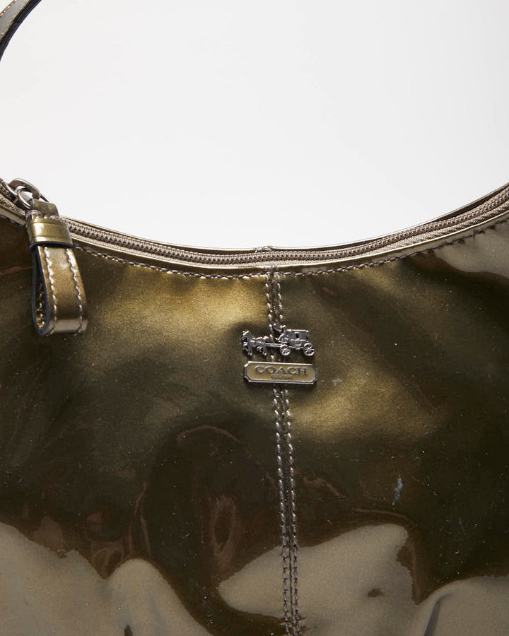Vintage Y2k 00s Coach Patent Mini Handbag