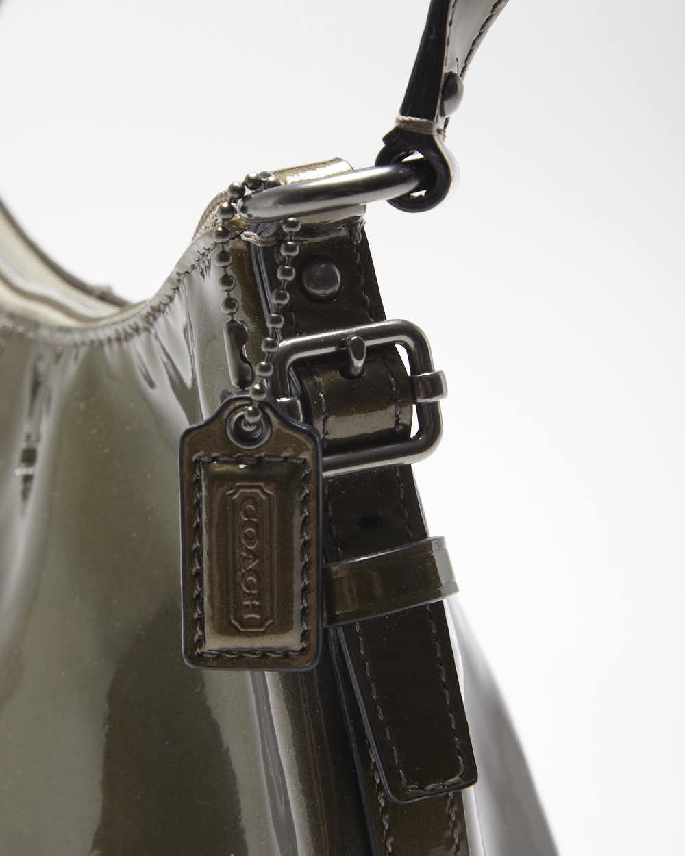 Vintage Y2k 00s Coach Patent Mini Handbag