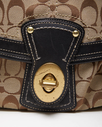 Vintage Y2k 00s Coach Monogram Handbag