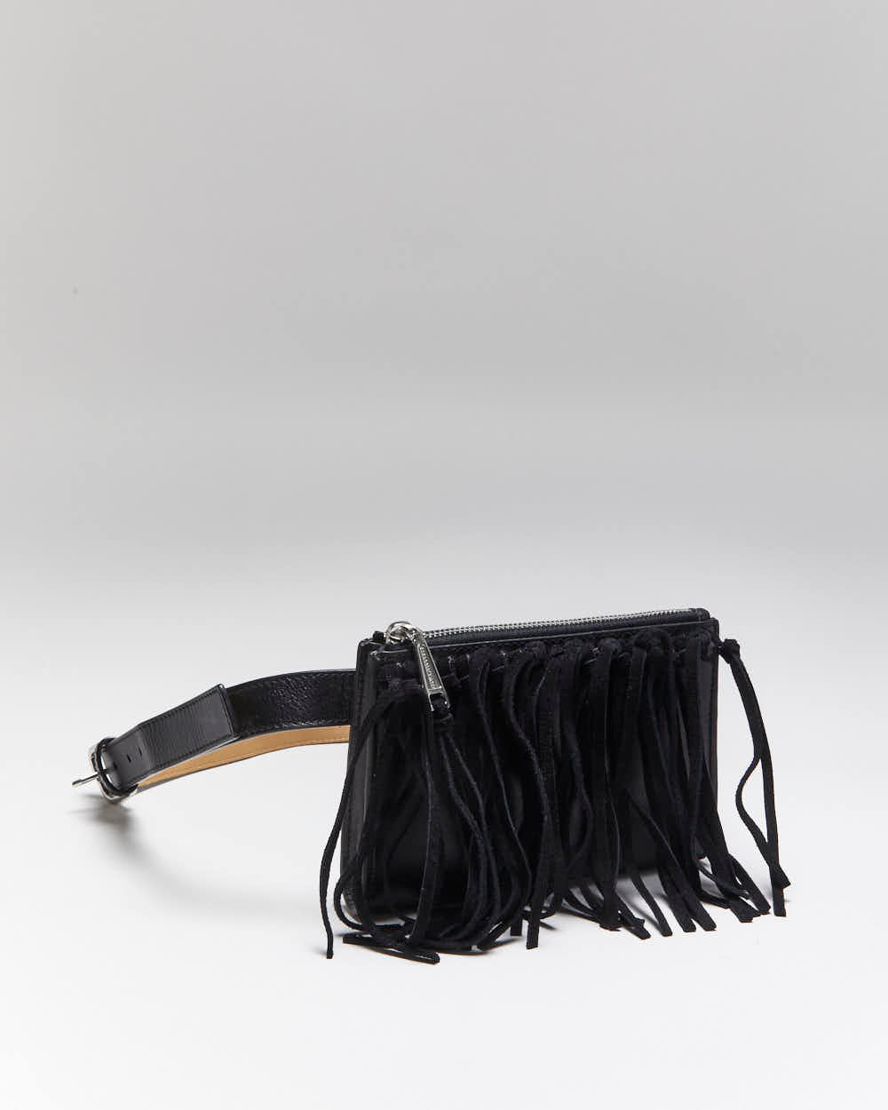 Vintage Rebecca Minkoff Leather Fringe Belt Bum Bag