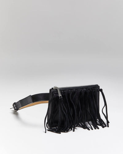 Vintage Rebecca Minkoff Leather Fringe Belt Bum Bag