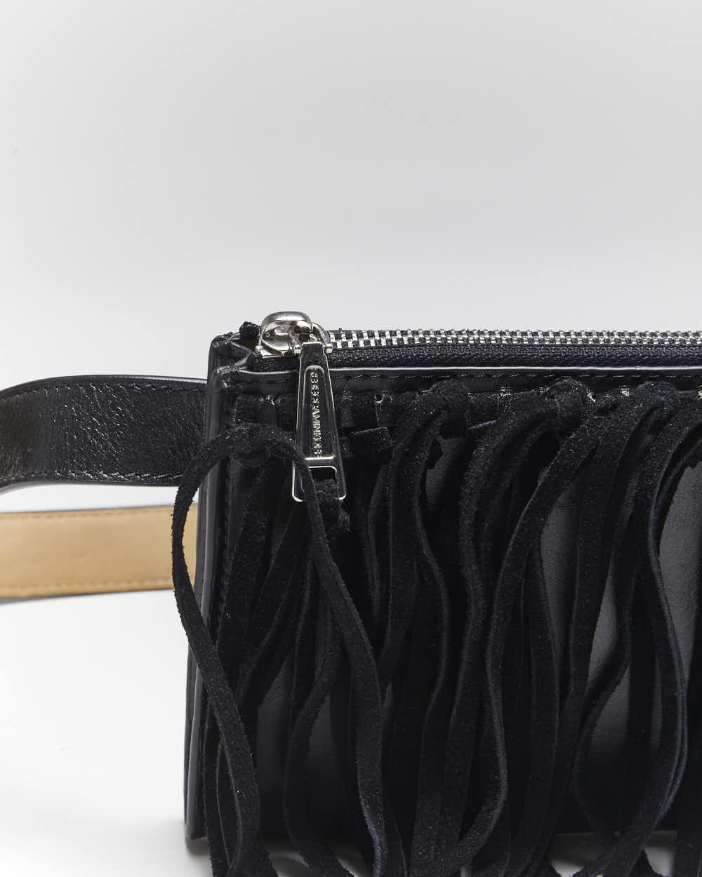 Vintage Rebecca Minkoff Leather Fringe Belt Bum Bag