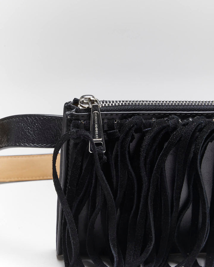 Vintage Rebecca Minkoff Leather Fringe Belt Bum Bag