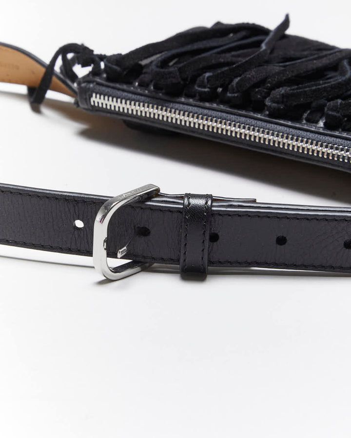 Vintage Rebecca Minkoff Leather Fringe Belt Bum Bag