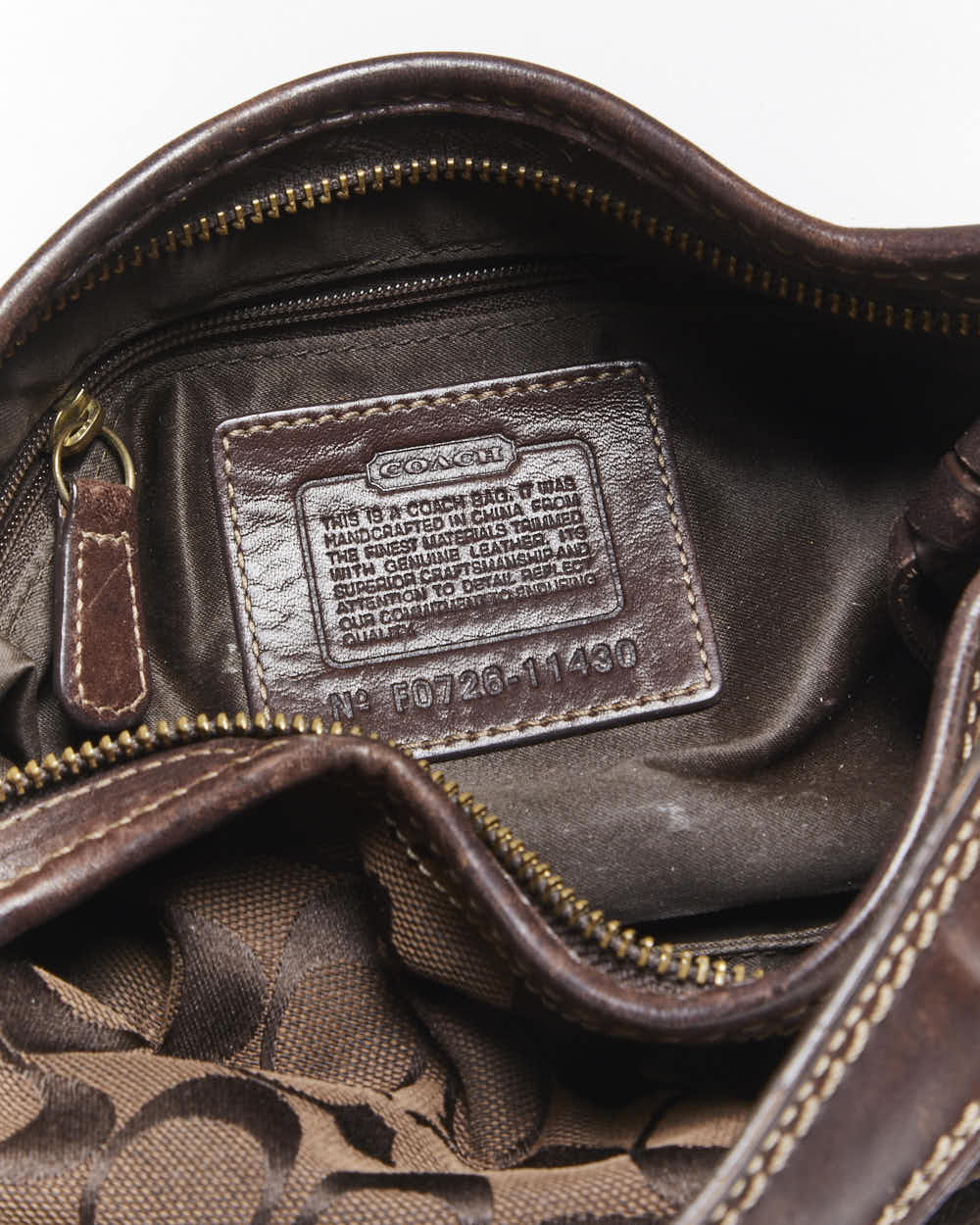 Vintage Y2k 00s Coach Monogram Handbag