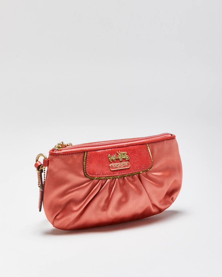 Vintage Y2k 00s Coach Satin Clutch