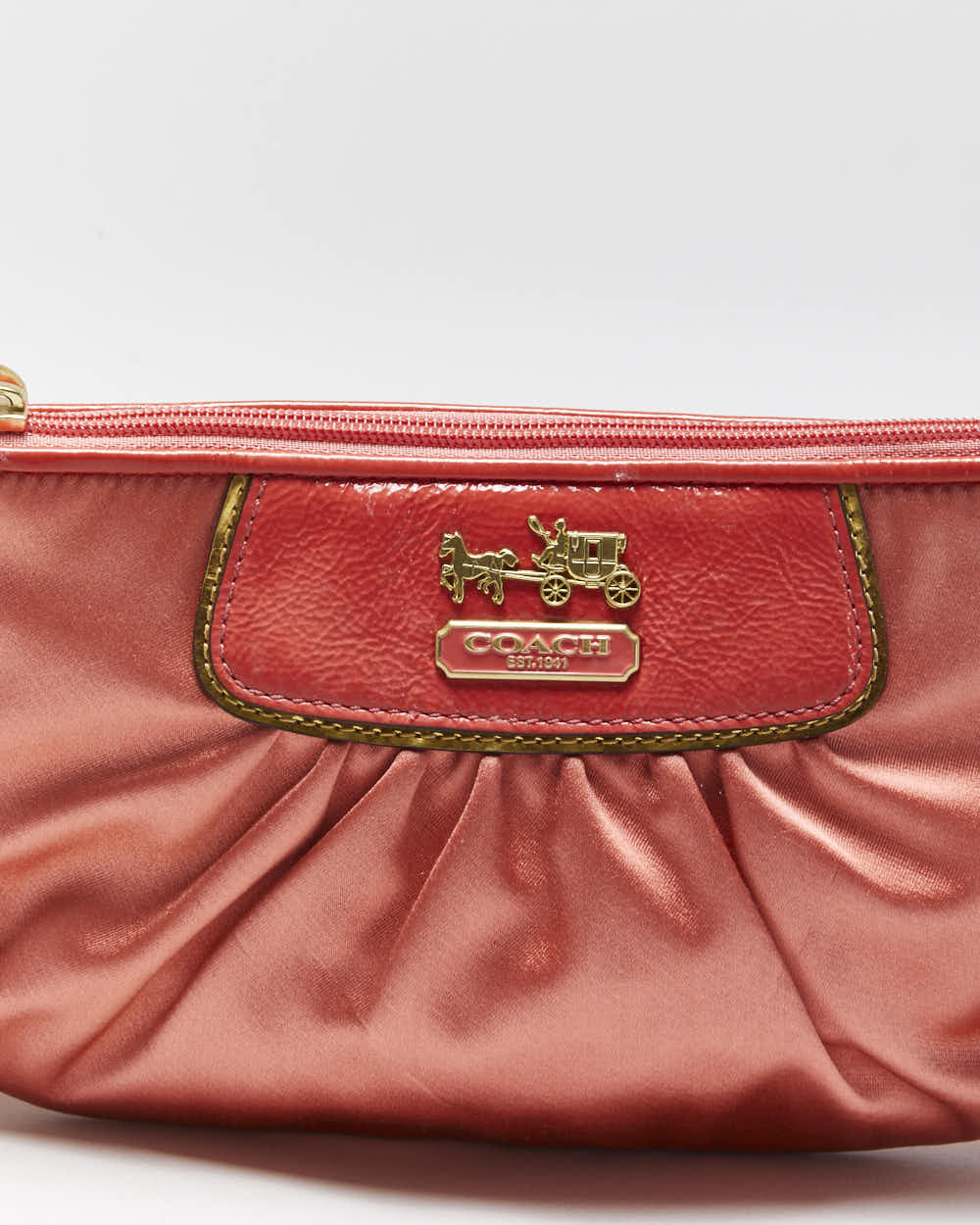 Vintage Y2k 00s Coach Satin Clutch