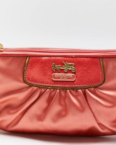 Vintage Y2k 00s Coach Satin Clutch