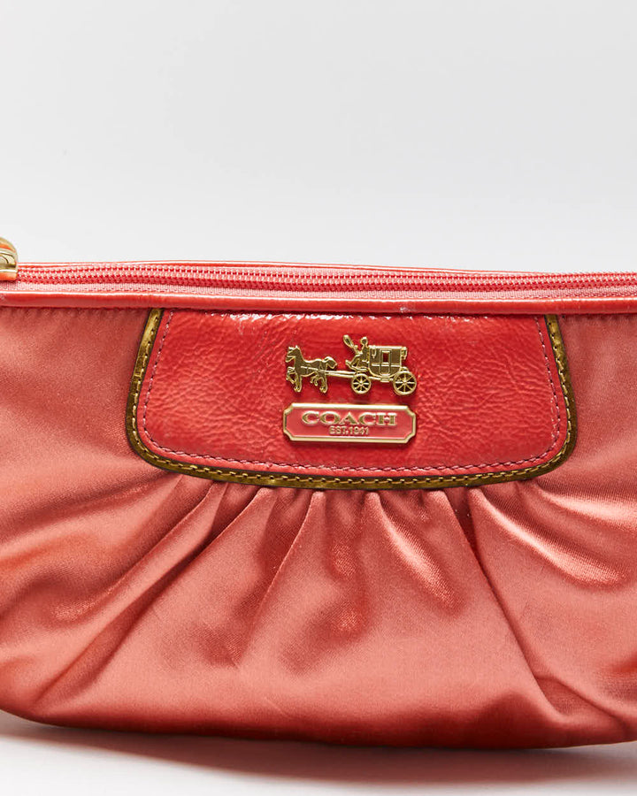 Vintage Y2k 00s Coach Satin Clutch