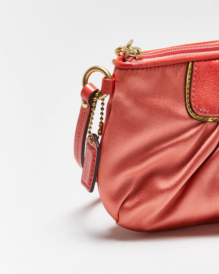 Vintage Y2k 00s Coach Satin Clutch