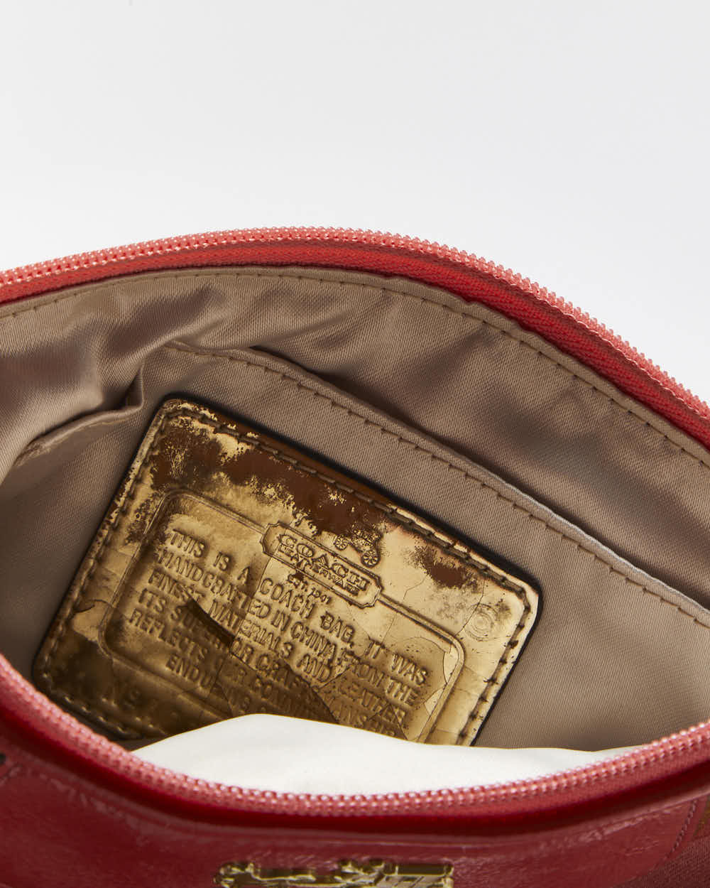 Vintage Y2k 00s Coach Satin Clutch