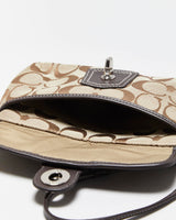 Vintage 2006 Y2K Coach Legacy 65th Anniversary Signature Jacquard Canvas Wristlet Handbag