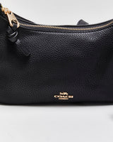 Black Coach Pennie Pebble Leather Crossbody / Shoulder Bag