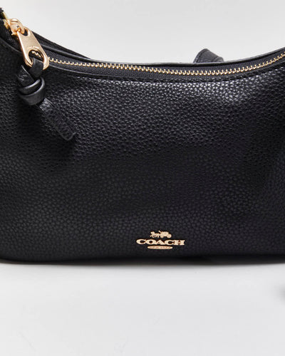 Black Coach Pennie Pebble Leather Crossbody / Shoulder Bag