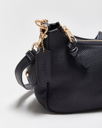 Black Coach Pennie Pebble Leather Crossbody / Shoulder Bag
