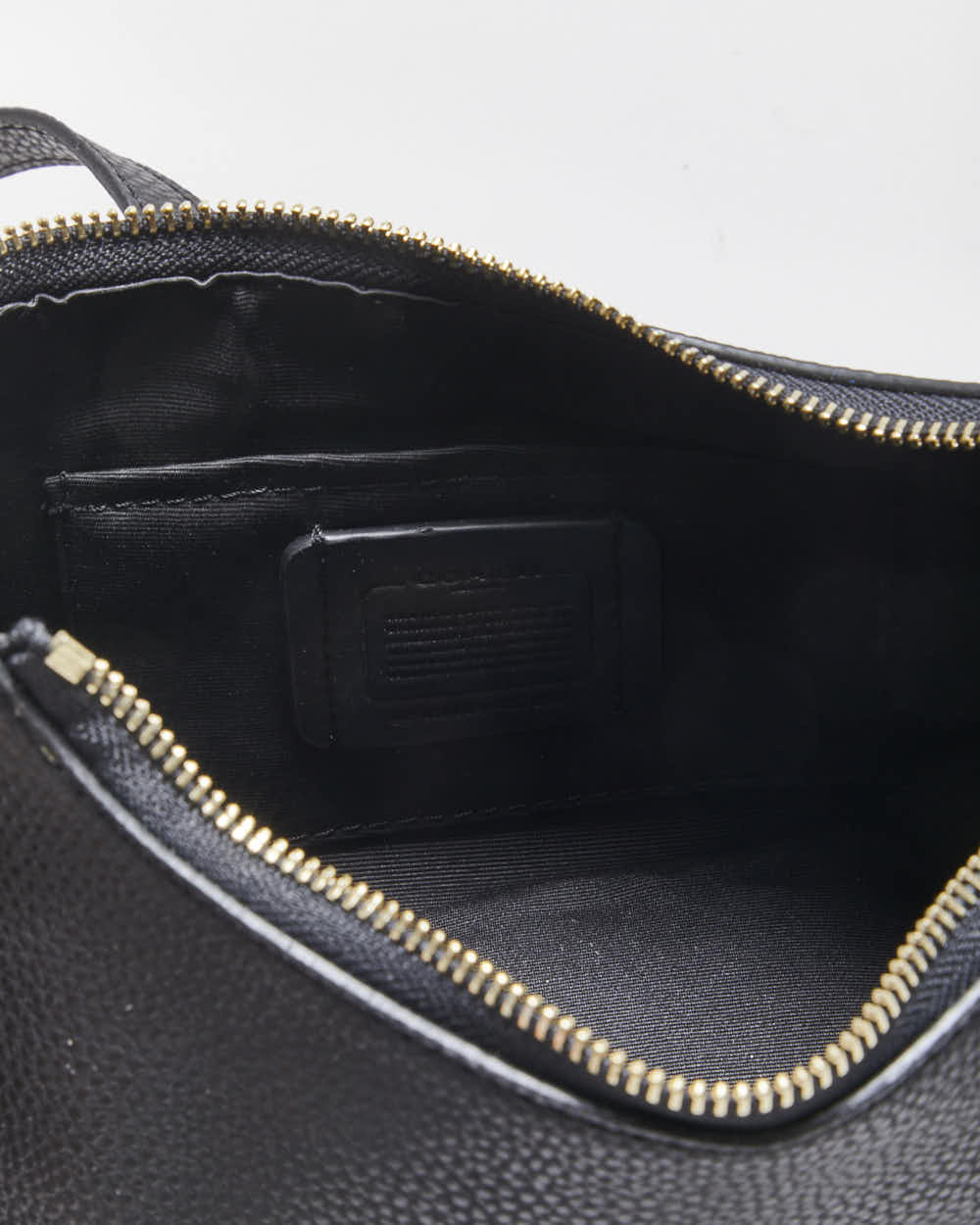 Black Coach Pennie Pebble Leather Crossbody / Shoulder Bag