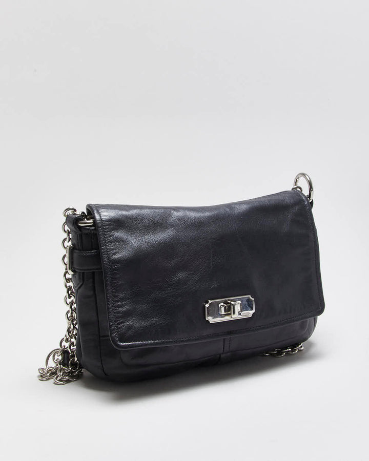 Vintage Y2K 00s Coach Chelsea Calfskin Leather Turnlock Crossbody / Shoulder Bag