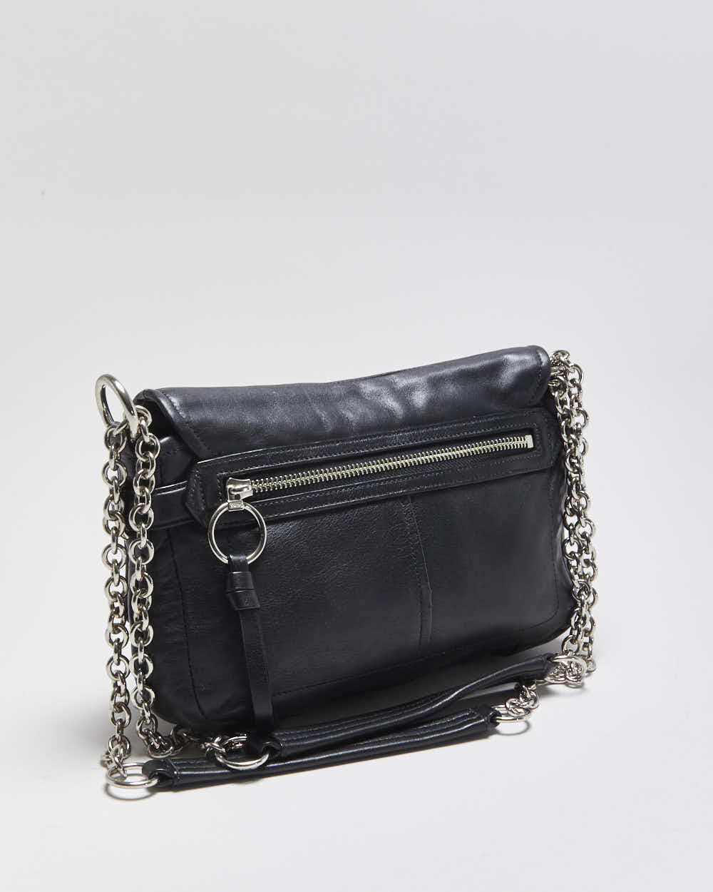 Vintage Y2K 00s Coach Chelsea Calfskin Leather Turnlock Crossbody / Shoulder Bag