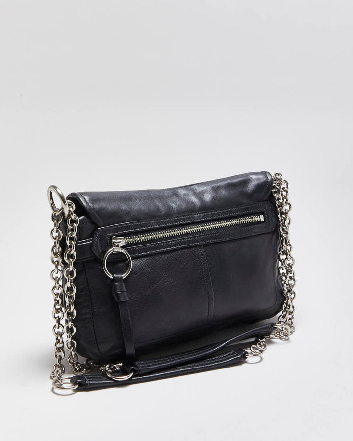 Vintage Y2K 00s Coach Chelsea Calfskin Leather Turnlock Crossbody / Shoulder Bag