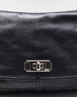 Vintage Y2K 00s Coach Chelsea Calfskin Leather Turnlock Crossbody / Shoulder Bag