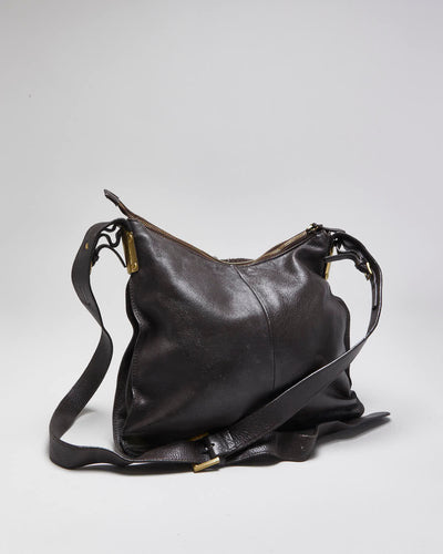 Vintage Aqua Madonna Cowhide Handbag