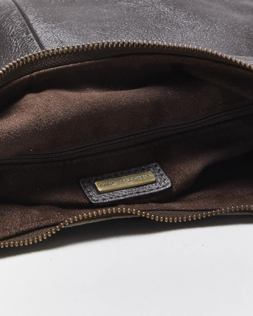 Vintage Aqua Madonna Cowhide Handbag