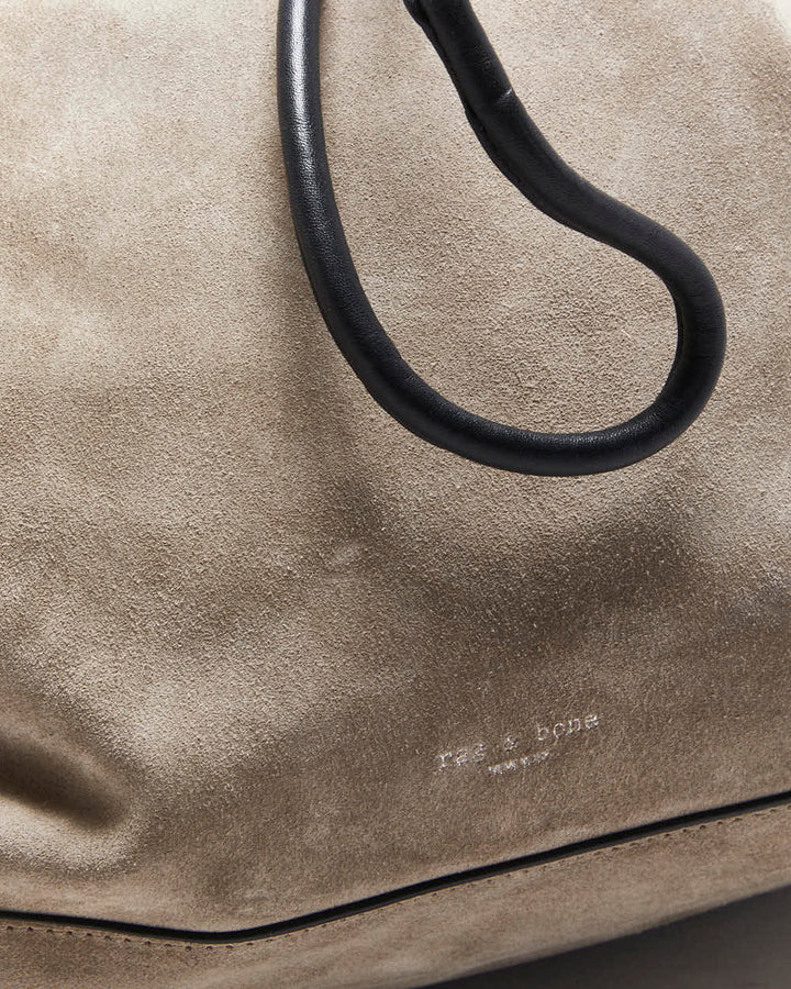 Vintage Rag & Bone Grey Suede Bucket Bag