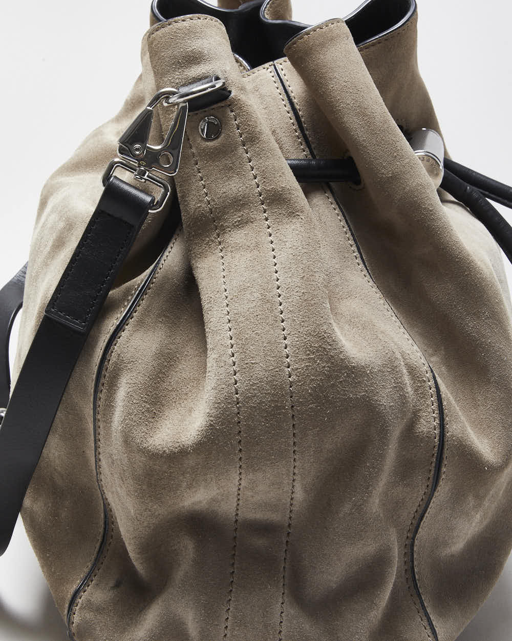 Vintage Rag &amp; Bone Grey Suede Bucket Bag