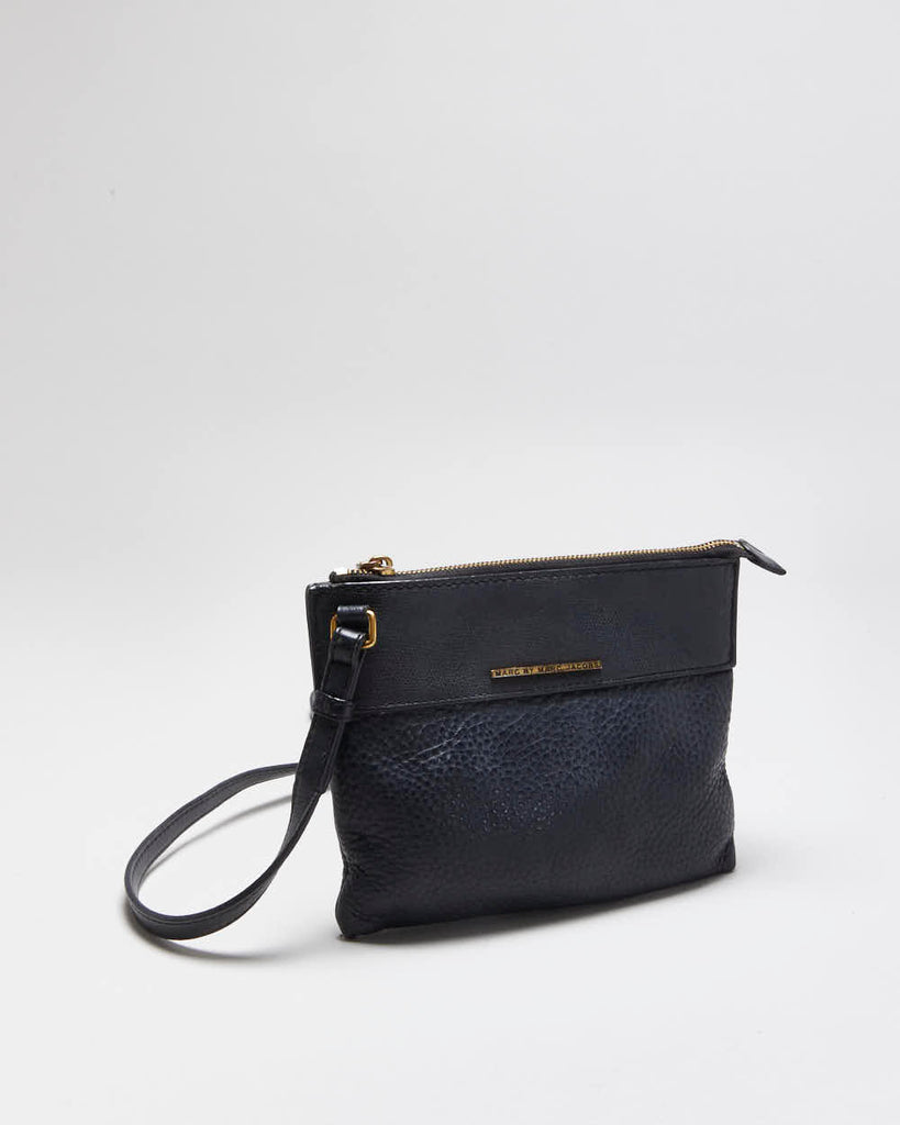 バッグ MARC JACOBS Vintage Satchel Bag y2k 00s Vintage Y2K 00s Marc By Marc Jacobs Navy Pebble Leather Crossbody