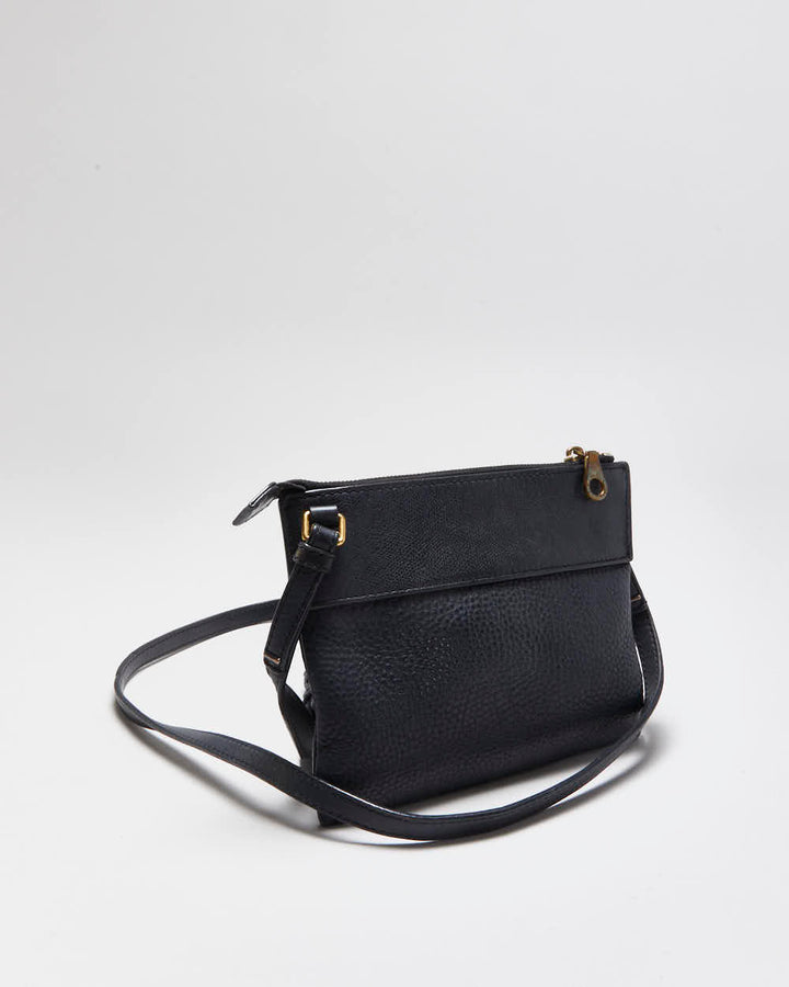 Vintage Y2K 00s Marc By Marc Jacobs Navy Pebble Leather Crossbody Bag