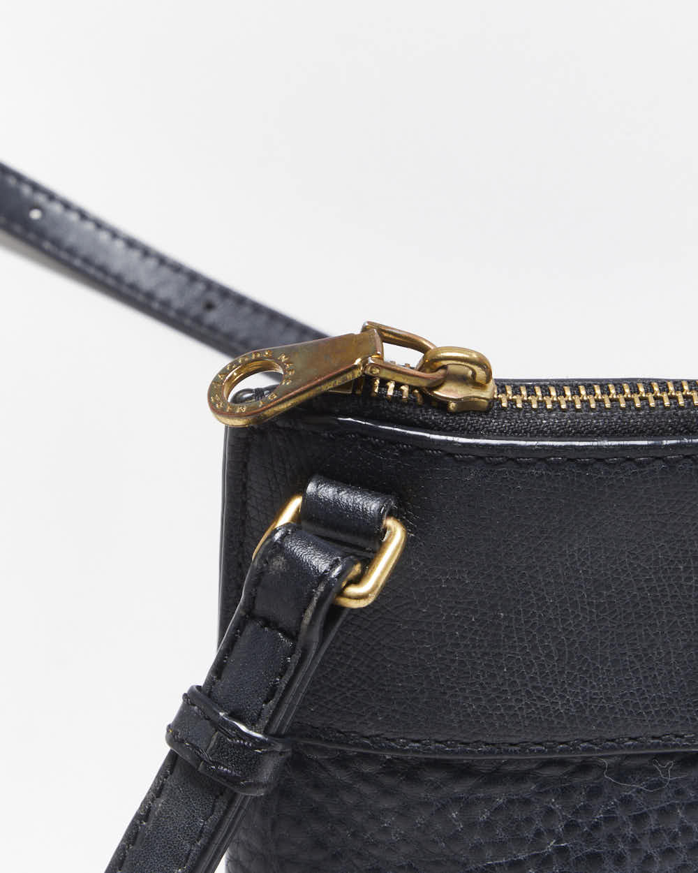 Vintage Y2K 00s Marc By Marc Jacobs Navy Pebble Leather Crossbody Bag