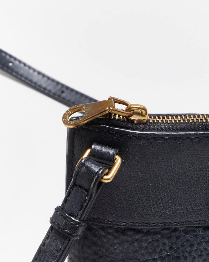 Vintage Y2K 00s Marc By Marc Jacobs Navy Pebble Leather Crossbody Bag