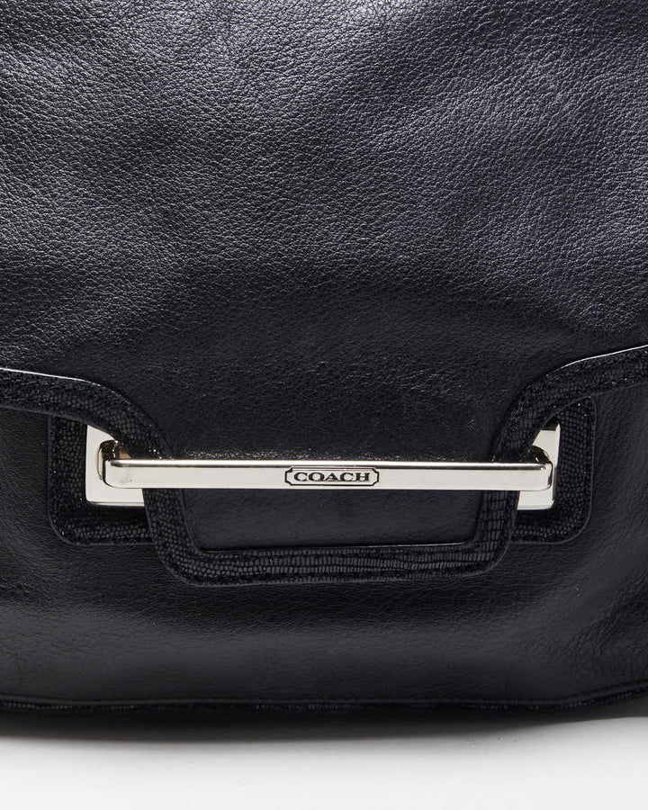 Vintage Y2K 00s Coach Taylor Leather Flap Shoulder / Crossbody Bag