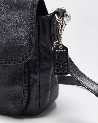 Vintage Y2K 00s Coach Taylor Leather Flap Shoulder / Crossbody Bag