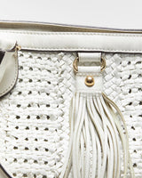 Vintage Y2K 00s MaxMara Woven Large Leather Tote Bag