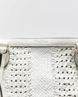 Vintage Y2K 00s MaxMara Woven Large Leather Tote Bag