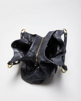 Vintage Y2K 00s Coach Campbell Hobo Black Leather Shoulder Bag