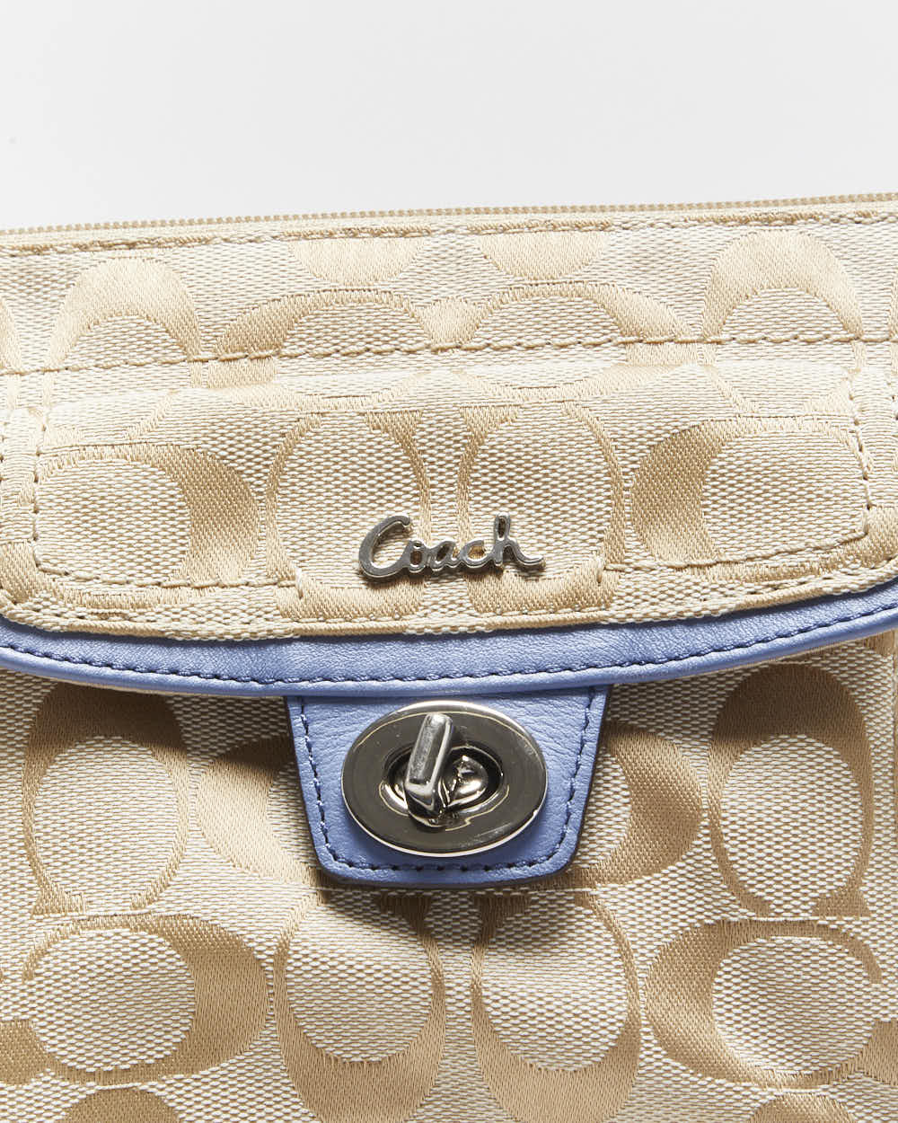 Vintage Y2K 00s Coach Hampton Signature Swingpack Canvas Crossbody Bag