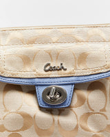 Vintage Y2K 00s Coach Hampton Signature Swingpack Canvas Crossbody Bag