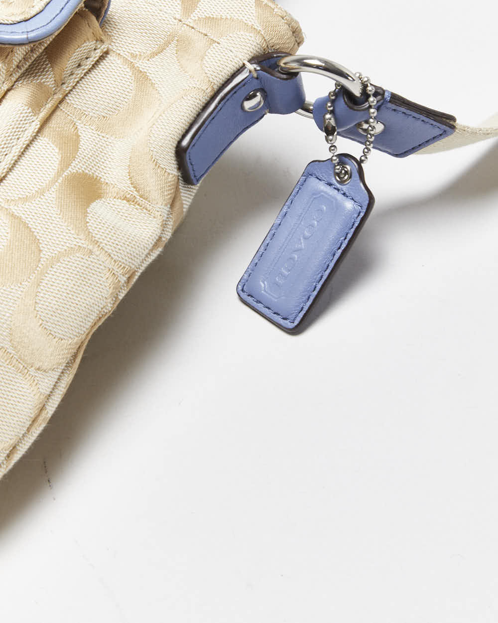Vintage Y2K 00s Coach Hampton Signature Swingpack Canvas Crossbody Bag