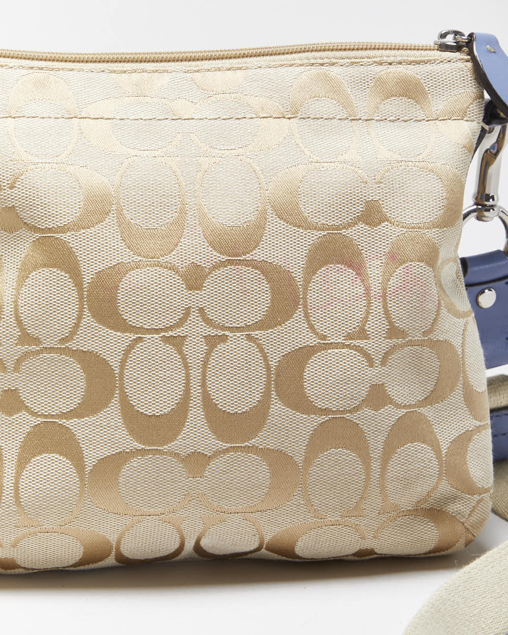 Vintage Y2K 00s Coach Hampton Signature Swingpack Canvas Crossbody Bag