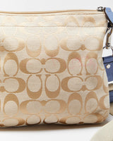 Vintage Y2K 00s Coach Hampton Signature Swingpack Canvas Crossbody Bag