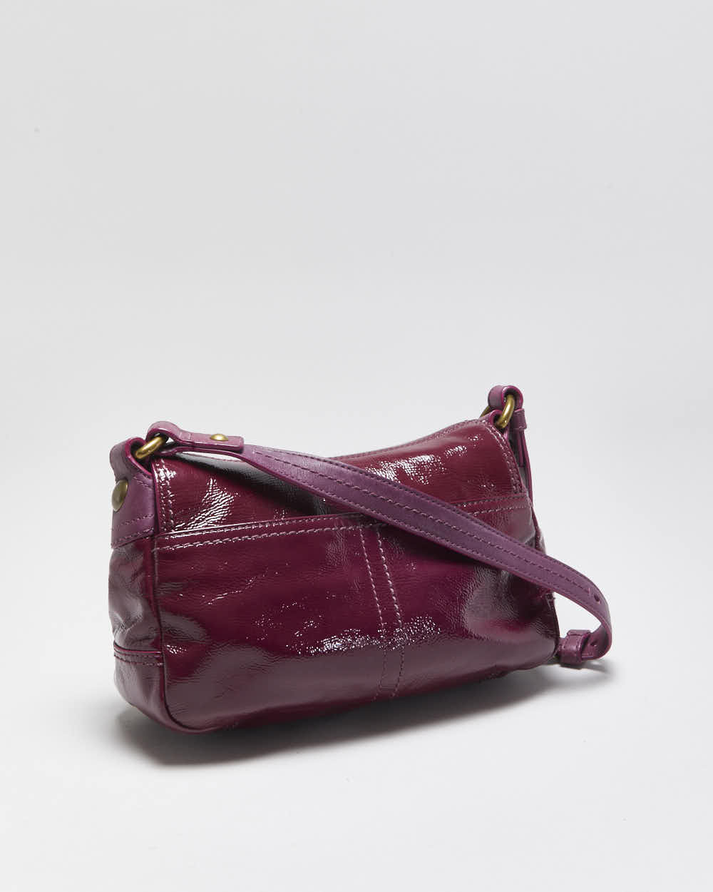 Vintage Y2k 00s Coach Sufflette Patent Handbag