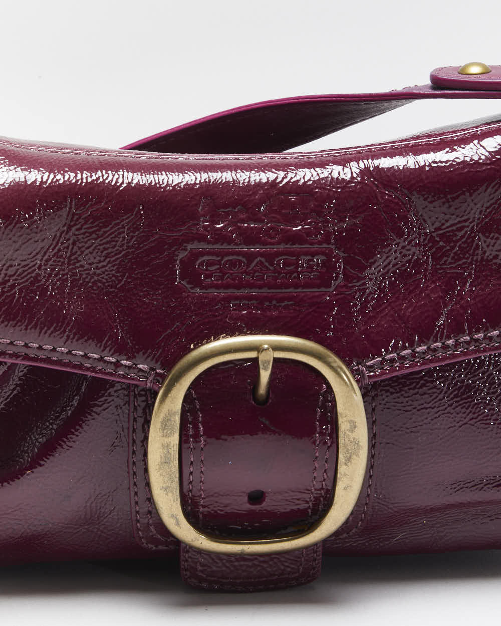 Vintage Y2k 00s Coach Sufflette Patent Handbag