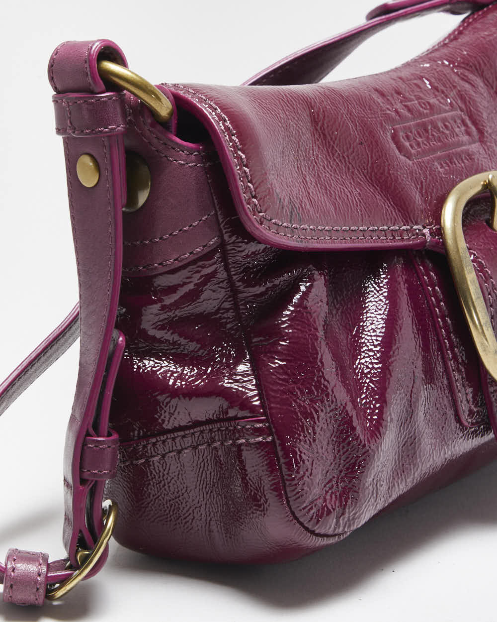 Vintage Y2k 00s Coach Sufflette Patent Handbag