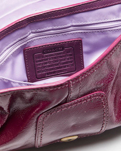 Vintage Y2k 00s Coach Sufflette Patent Handbag