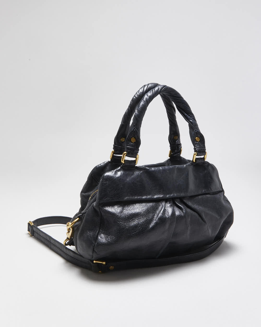 Vintage Y2K 00s Marc By Marc Jacobs Twisted Q Groove Satchel