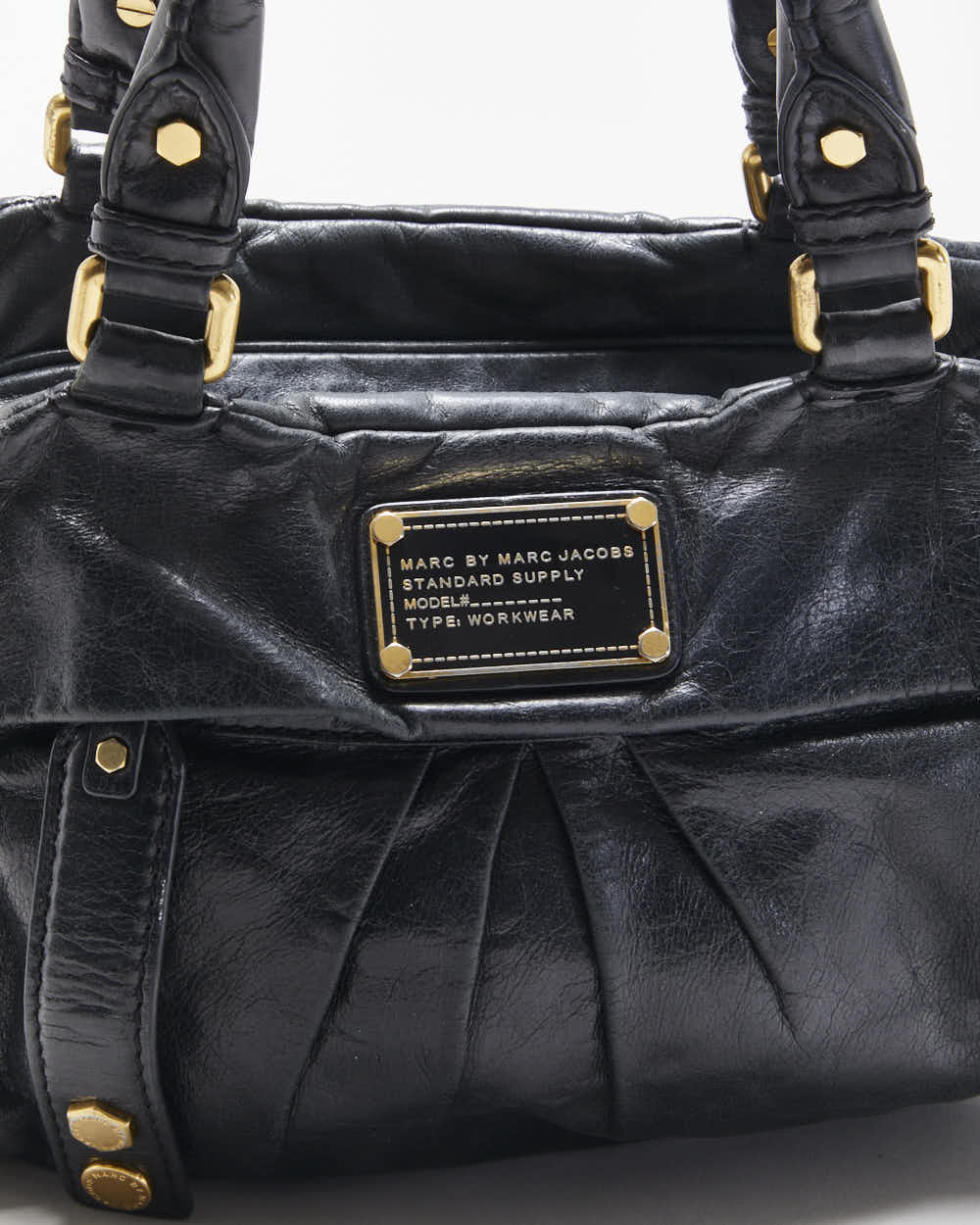 Vintage Y2K 00s Marc By Marc Jacobs Twisted Q Groove Satchel